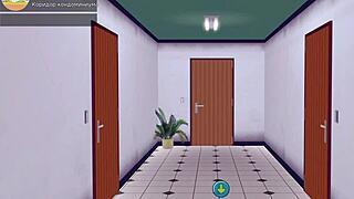 complete gameplay hs tutor part 9 with titty fuck and blowjob