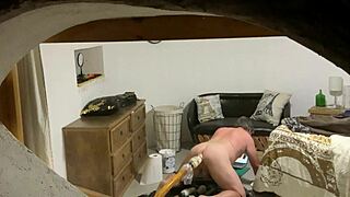 Peeping Tom Caught in Wild Gay Fucking Action