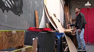 babe in stockings has a double penetration orgy