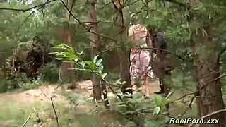German Milf Banged Hard in Interracial Outdoor Action