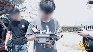 Sex after the beach with 19 year old asian girl! Behind the scenes included