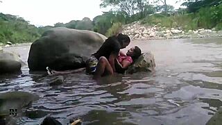 una escapadita con folladita al aire libre