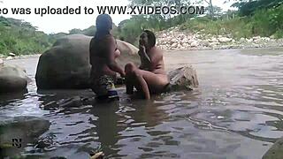 una escapadita con folladita al aire libre