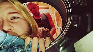 Wow, my stepsister’s stuck, so I helped with my dick!