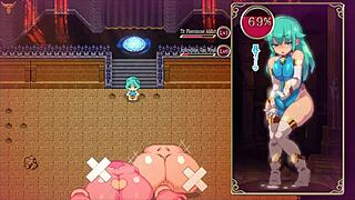 In Mage Kanade's futa dungeon, giant tits angel drains me.