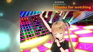 Anime hentai with big tits in 3D action