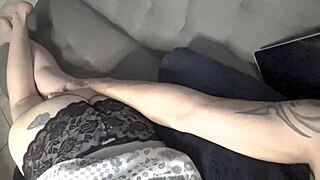 Sloppy BJ Series with 80s Music and Clothed Action