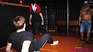 Three guys banging hard in jail cell