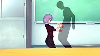 Female teacher craves wild 3D hentai action.