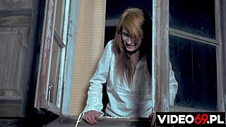 Polish wife acts as slut in intense sex scene