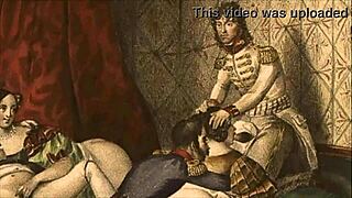 Vintage Erotic Cartoon Illustration From Antique Anime.