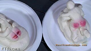 Four Beauties Trapped Inside Tiny 18+ Cage