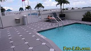 Watch this teen 18+ suck dick in pov with small tits and cumshot.