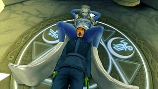 why does the evil snow queen submit to this dominating cock?