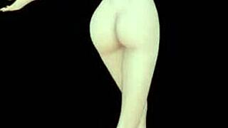 Sakura Gokuraku Jodo Performs Naked Dance As Japanese Girl In Anime Hentai With Wet Pussy And Tits