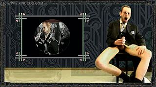 Ziblizet 2015 Intro Features Old Daddy in Glasses and Socks with Garter Belt Costume Play.