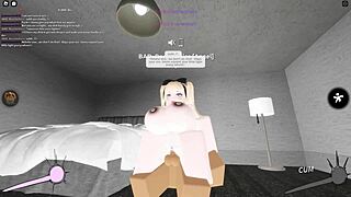 29 Roblox Porn With Blonde Riding Big Black Cock