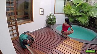 alice lemes stripping all for hardbrazil photo shoot