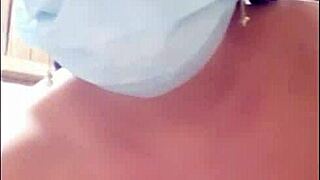 My stepmother seduces me with video of her natural tits and pussy after finding my porn habit?