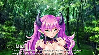 Damn! Public humiliation for monster girl in harem ep4!