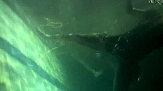 Look at those big bouncing tits underwater in the pool!