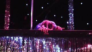 Horny teens ignite stage with wild sex before stunned students