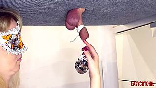 German Stepsister Annycandy Kicks Bound Painboy's Balls