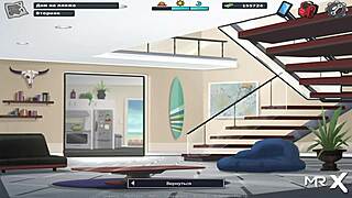 Summertime Saga Hot Bathroom Bang With Group Blowjob Episode 4 13