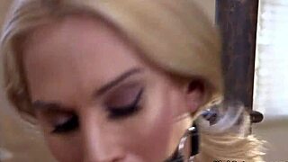 Trafficer Bangs Big Tits Blonde In Bizarre Bondage Fetish Scene With Group And Slave Elements