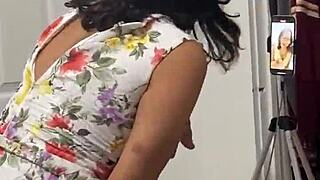 Anna Maria asks 'want to see me tease my big tits and ass behind scenes?'