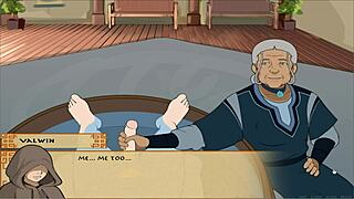 four elements trainer book 4 love part 1 - old lady anal game