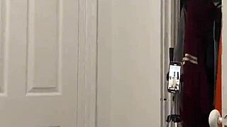 Anna Maria asks 'want to see me tease my big tits and ass behind scenes?'