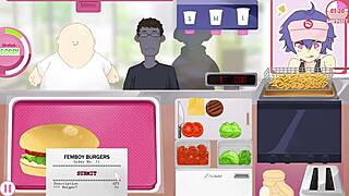 Femboy burgers in hentai games adventure.