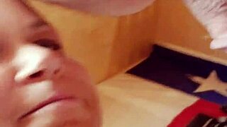 Wife Sucks Husband's Dick in Shop Creampie