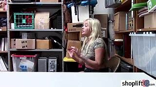 Yo, check this blonde teen with big tits caught by a cop! 😳