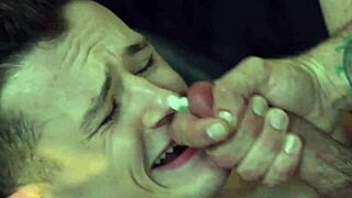 Watch This Tattooed Hunk Fuck And Cum On Newbie!