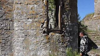 nude outdoor shooting at abandoned military base island