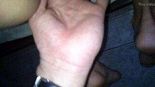 I saw the brazilian old lady getting cum in her pussy