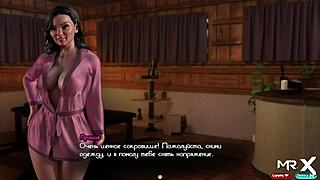 In treasure of nadia, she squeezes cock while taking it deep in throat