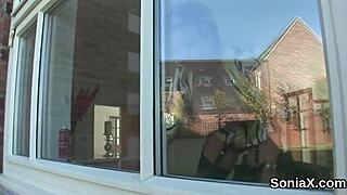 Sonia, the unfaithful British milf, shows her huge tits