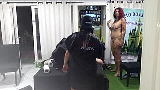 Paty Bumbum films mother Melissa Devassa's first fuck with German tattoo artist.