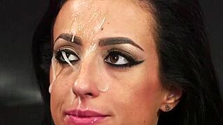 Foxy Peach Feels The Intense Pleasure Of A Massive Facial Cumshot