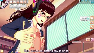 D.Va扮演骚妹女上骑屌深喉狂吸