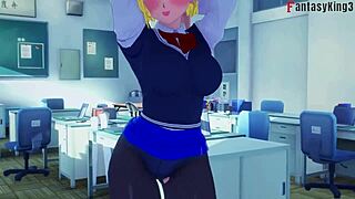 Android 21 catches Gohan and Android 18 at the university. What happens next?