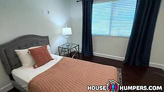 Househumpers Hot Couple Bangs Sexy Real Estate Agent in Master Bedroom During Open House!
