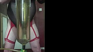 Bisexual crossdresser fills himself up part 1.