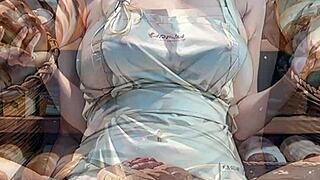 Blonde Baker Flashes Pussy in Bakery