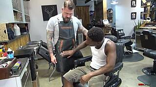 rimjob blowjob tattooed muscular romance rides monster cock bareback