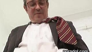 That sensual girl got tempted and nailed hard by her older teacher in this reality scene