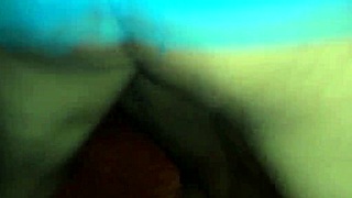 The wife shares her lover with her cuckold husband in a threesome